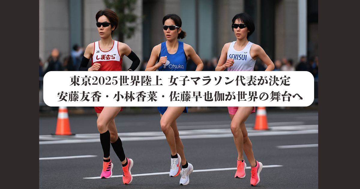 東京2025世界陸上 女子マラソン代表が決定｜安藤友香・小林香菜・佐藤早也伽が世界の舞台へ