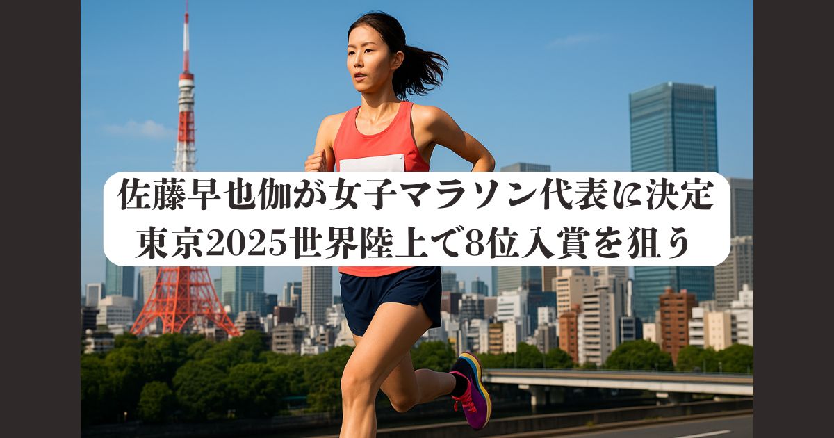 佐藤早也伽が女子マラソン代表に決定｜東京2025世界陸上で8位入賞を狙う